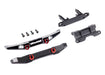 Traxxas 9735X Black Aluminum Front/ Rear Bumper Set for TRX-4M Bronco 9711 Body