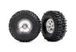 Traxxas 9873 1.0" x 2.4" Chrome Wheels w/ MT Baja Pro Tires