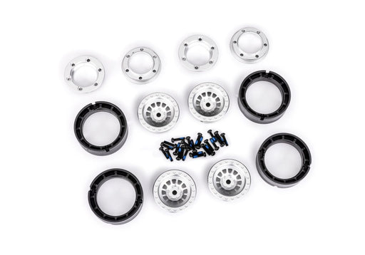 Traxxas 9881 TRX-4M 1" Silver Aluminum Beadlock Wheels 4 Pack