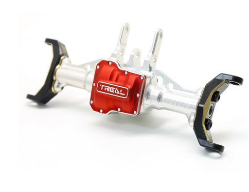 Treal Hobby Aluminum Front Axle Housing for Traxxas TRX-4M w/Brass C Hubs (Silver) X003QX7DWH