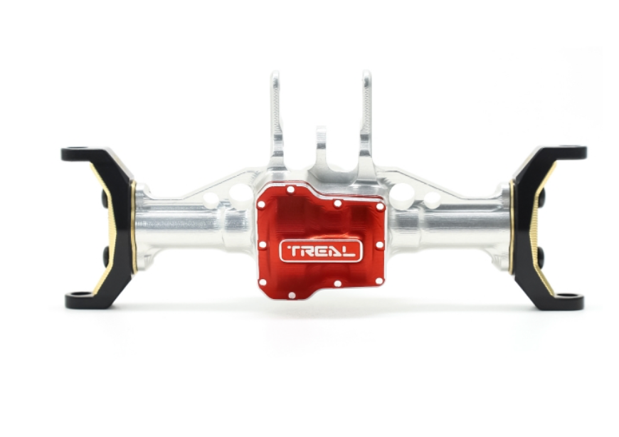 Treal Hobby Aluminum Front Axle Housing for Traxxas TRX-4M w/Brass C Hubs (Silver) X003QX7DWH