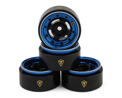 Treal Hobby TSCX30-97 Type F 0.7" Blue Aluminum Micro Crawler Beadlock Wheels