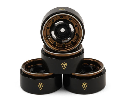 Treal Hobby TSCX30-98 Type-F 0.7" Bronze Aluminum Micro Crawler Beadlock Wheels