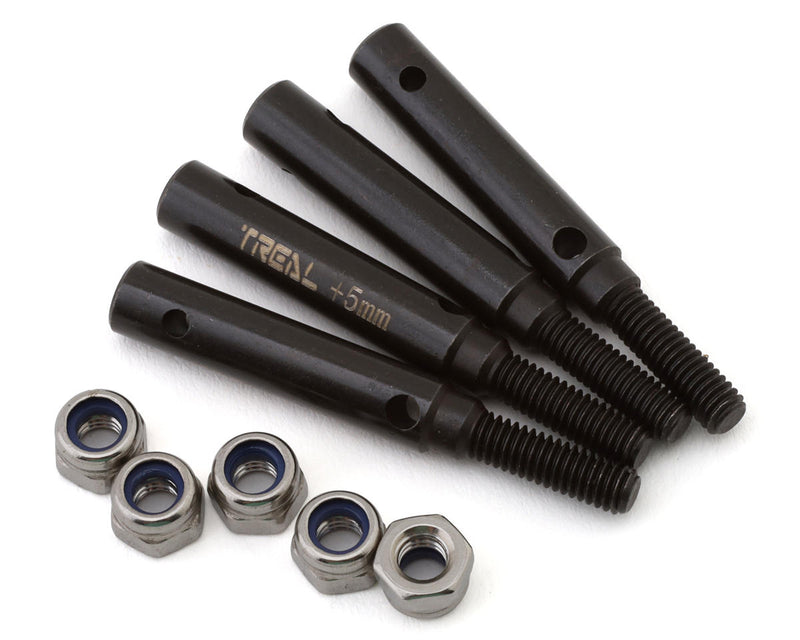Treal Hobby (X0023CCA4X) Steel Stub Axle +5mm for TRX-4 4 Pack