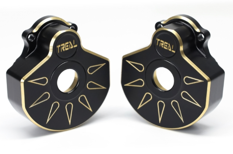 Treal Hobby (X0023F5BFF) Black 93g Brass Outer Portal Cover for TRX-4 TRX-6