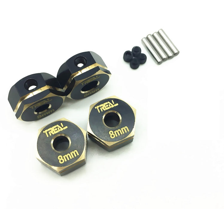 Treal Hobby (X002CL5231) Brass 8mm Wheel Adapter Hubs for Element Enduro (4 Pack)