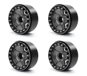 Treal Hobby (X002VQXA31) 1.9" Black and Grey Beadlock Wheels Type E 5 Spoke Set of 4