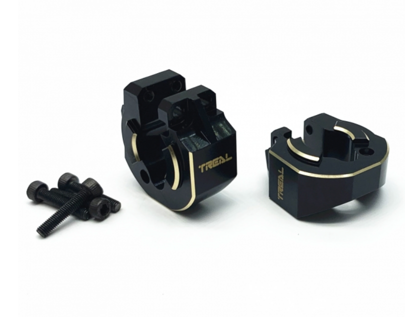 Treal Hobby (X003017K9B) SCX10 iii Black Brass Rear Counterweight (58g) 1 Pair