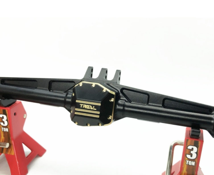 Treal Hobby (X00301AAR5) Brass Differential Cover 55g for Straight Axle SCX10iii