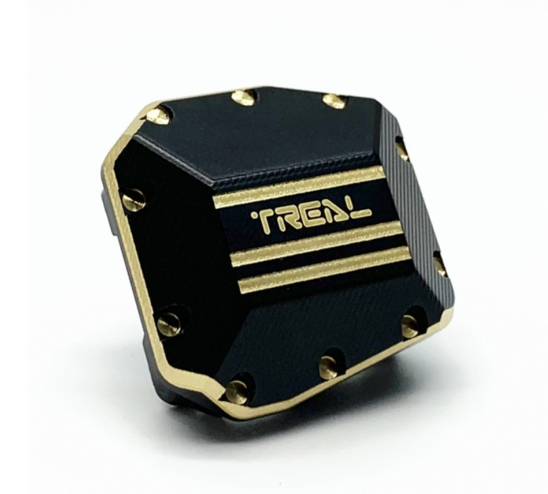Treal Hobby (X00301AAR5) Brass Differential Cover 55g for Straight Axle SCX10iii