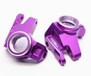 Treal Hobby (X0034F9KB9) Purple Aluminum Left/Right Front Hubs for SCX6