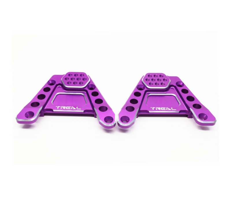 Treal Hobby (X0034GEDKB) Purple Aluminum Rear Shock Towers for SCX6