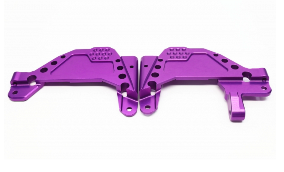 Treal Hobby (X0034GM8R1) Purple Aluminum Front Shock Towers with Panhard for SCX6