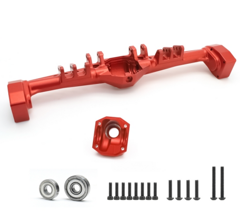 Treal Hobby (X0038QNRC7) Rear Red Aluminum Axle Housing for Capra UTB