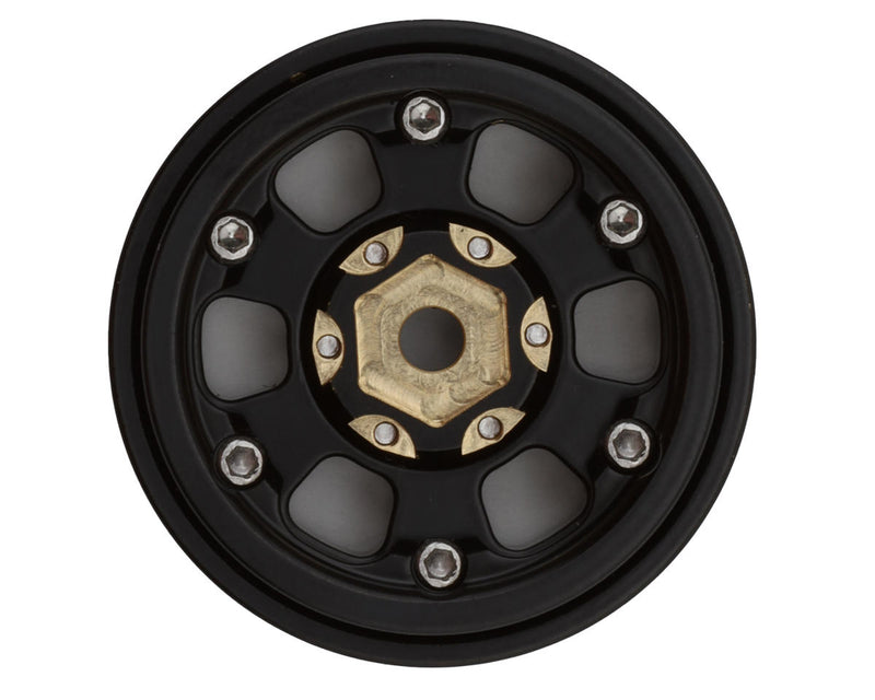 Treal Hobby (X003FMJ1V5) 1.0" Brass Type B 6 Spoke Black Beadlock Wheels 4 Pack