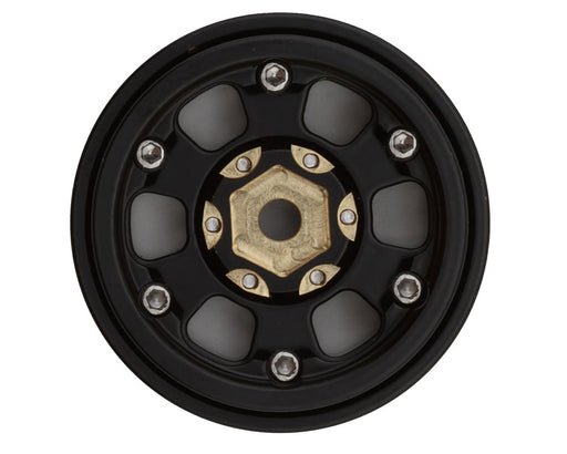 Treal Hobby (X003FMJ1V5) 1.0" Brass Type B 6 Spoke Black Beadlock Wheels 4 Pack