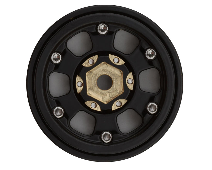 Treal Hobby (X003FMJ1V5) 1.0" Brass Type B 6 Spoke Black Beadlock Wheels 4 Pack