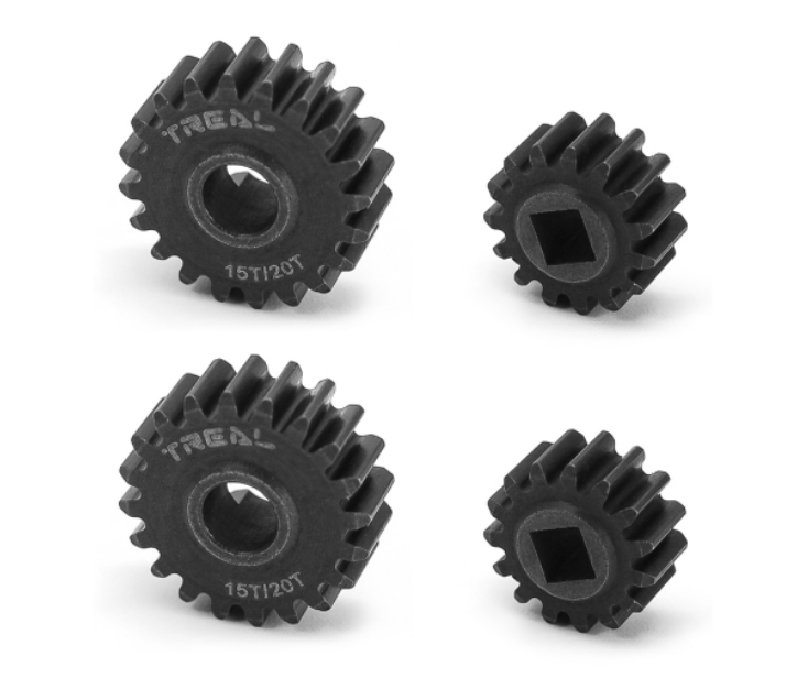 Treal Hobby (X003J9UXAR) 15T/20T Overdrive Portal Gears for Capra UTB / SCX10iii