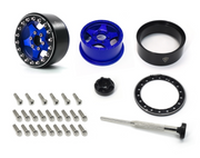 Treal Hobby (X003KV5HYB) 1.9" Black and Blue Beadlock Wheels Type E 5 Spoke Set of 4