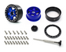 Treal Hobby (X003KV5HYB) 1.9" Black and Blue Beadlock Wheels Type E 5 Spoke Set of 4