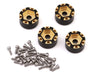 Treal Hobby (X003TBO09P) 3.5g Brass 7mm Wheel Hub Spacers for SCX24 4 Pack