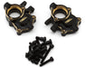 Treal Hobby (X0048D6END) Black 22.7g Brass Front Steering Knuckles/Inner Portal Covers for Ascent-18