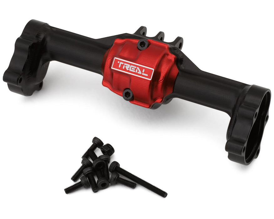 Treal Hobby (X0048D6ENN) Black 7075 Aluminum Rear Axle Housing with Hubs for Ascent-18