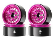 Treal Hobby (X004DV9AG3) Pink 1.9" Type V Aluminum Beadlock Wheels Set of 4