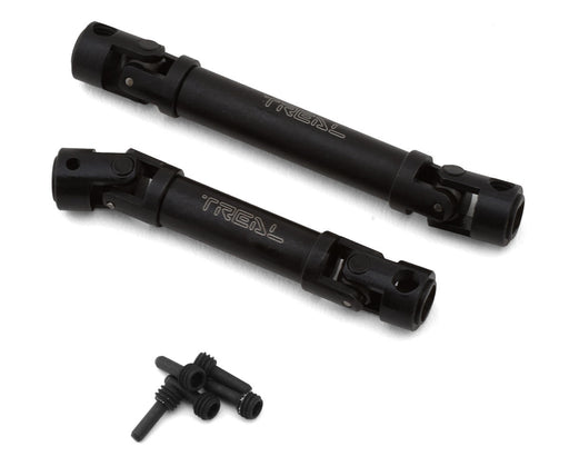 Treal Hobby (X004FBALQJ) Black Heavy Duty Hardened Steel Center Driveshafts Set for Ascent-18