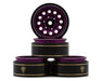 Treal Hobby (X004TBJXHD) Type K 1.0" 28.9g Purple Classic Wagon Wheel Beadlock Wheels 4 Pack
