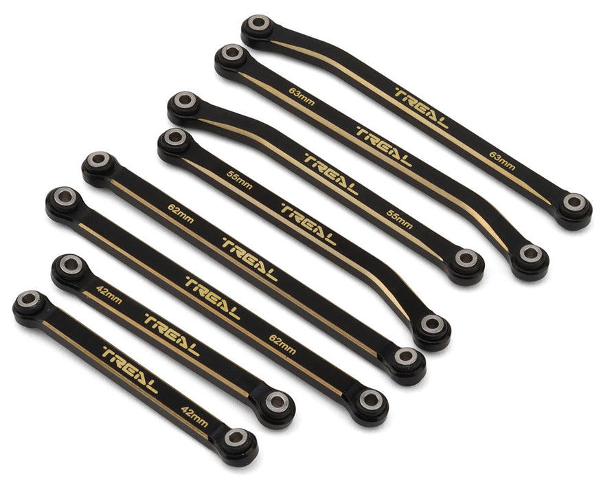 Treal Hobby (X004XTLKMR) Black Brass High Clearance Suspension Links Set for Ascent-18