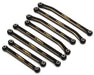 Treal Hobby (X004XTLKMR) Black Brass High Clearance Suspension Links Set for Ascent-18