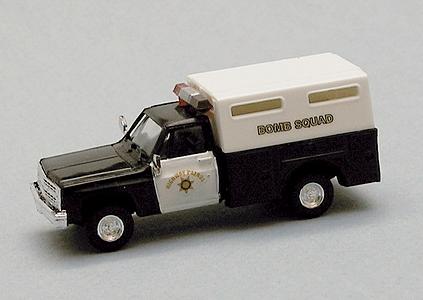 Trident Miniatures 90338 HO Scale Chevrolet Pickup Truck California Highway Patrol - Bomb Squad