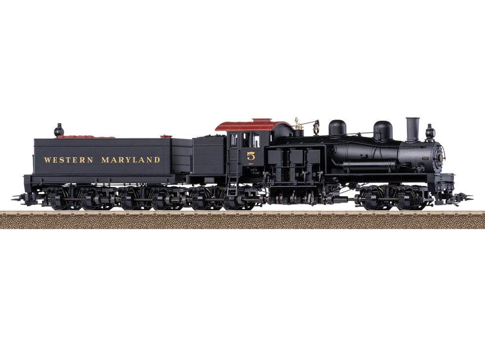 Trix 25700 HO Scale 4 Truck Shay Steam Loco Western Maryland #5 with DCC & Sound