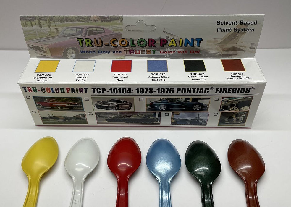 Tru-Color 10104 1973-1976 Pontiac Firebird Paint Set (6)