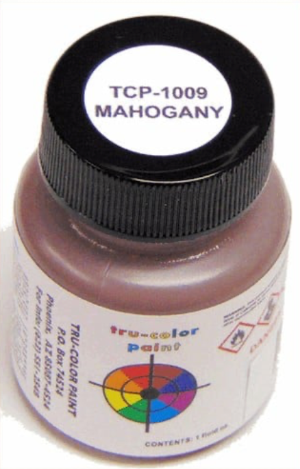 Tru-Color 1009 Mahogany 1oz Acrylic Model Paint