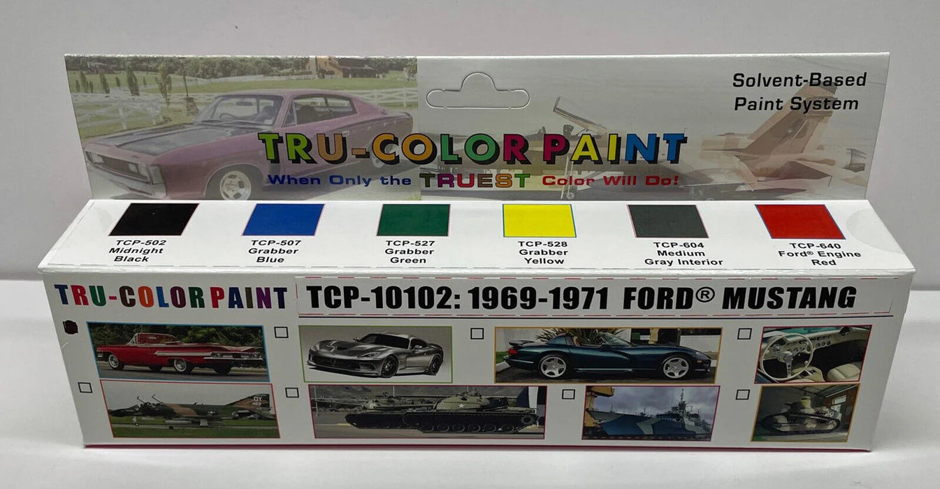 Tru-Color 10102 1969-1971 Ford Mustang Paint Set (6)