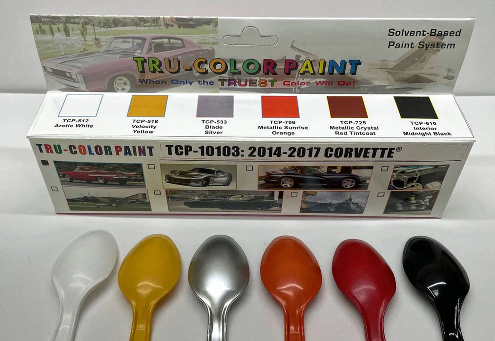 Tru-Color 10103 2014-2017 Chevy Corvette Paint Set (6)