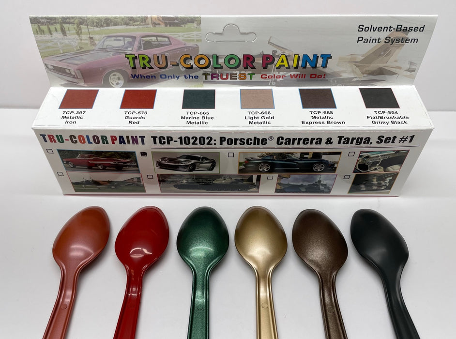 Tru-Color 10202 Auto 1988-1989 Porsche Carrera & Targe Paint Set #1 (6)
