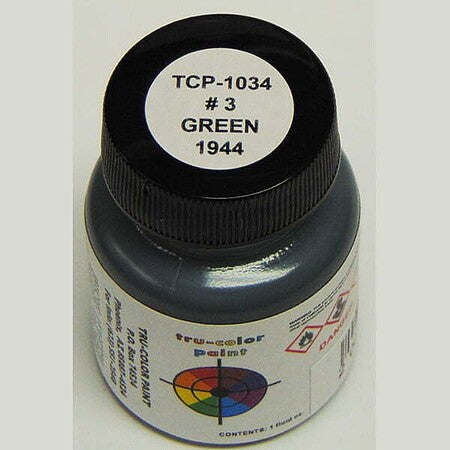 Tru-Color 1034 USN Green #3 1944 1oz Acrylic Model Paint