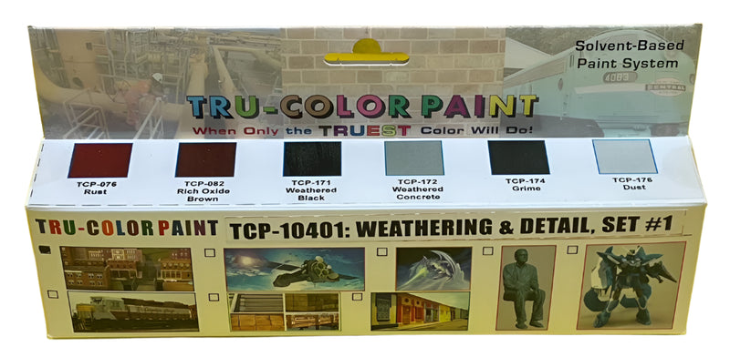 Tru-Color 10401 Sprayable Weathering Set #1 (6)