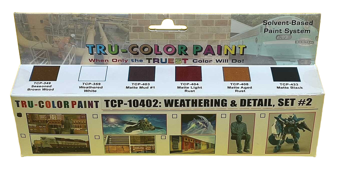 Tru-Color 10402 Weathering & Detail Acrylic Paint Set #2 (6)