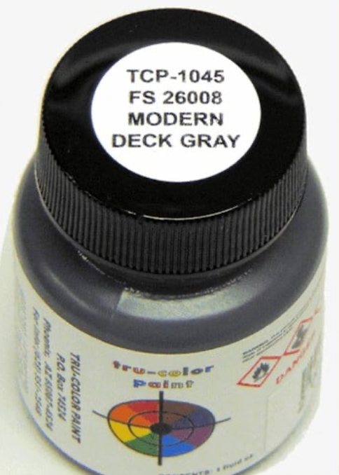 Tru-Color 1045 Modern Deck Gray 1oz Acrylic Model Paint