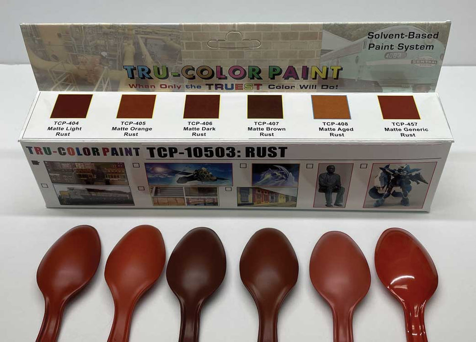 Tru-Color 10503 Structure & Infrastructure #3: Rust Acrylic Paint Set (6)