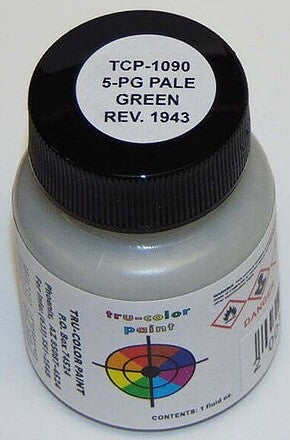 Tru-Color 1090 5-PG Pale Green Revised 1943 1oz Acrylic Model Paint