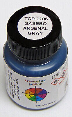 Tru-Color 1106 IJN Sasebo Arsenal Gray 1oz Acrylic Model Paint