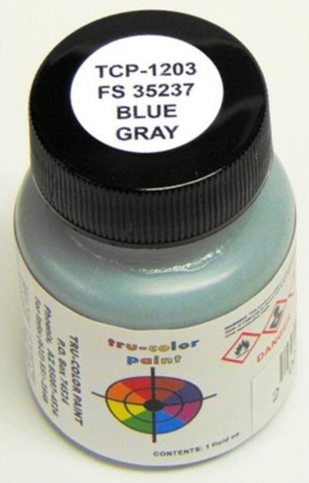 Tru-Color 1203 FS35237 Blue-Gray 1oz Acrylic Model Paint