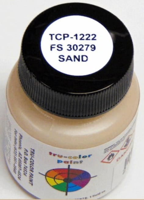 Tru-Color 1222 FS30279 Sand 1oz Acrylic Model Paint