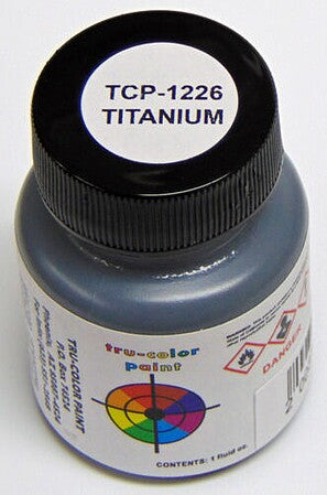 Tru-Color 1226 Titanium 1oz Acrylic Model Paint