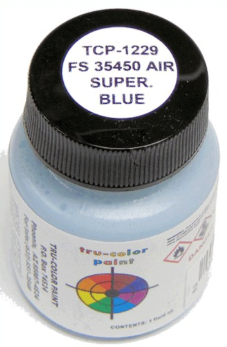 Tru-Color 1229 FS35450 Air Superiority Blue 1oz Acrylic Model Paint